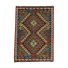 Kilim Chobi tapis 85x119 laine tissé main Afghan