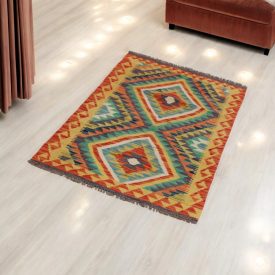 Tapis Kilim Chobi 84x123 Kilim afghan tissé à la main