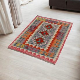   Tapis Kilim ethnique Chobi 80x121 Tapis Kilim tissé à la main
