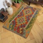 Kilim afghan Chobi 97x154 tapis Kelim tissé à la main