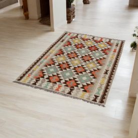   Tapis Kilim ethnique Chobi 101x151 Tapis Kilim tissé à la main