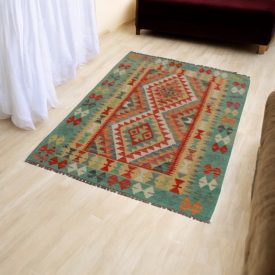   Tapis Kilim afghan Chobi 101x150 Kelim ethnique tissé à la main