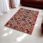 Kilim afghan Chobi 96x157 tapis Kelim tissé à la main