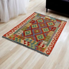 Kilim afghan Chobi 97x147 tapis Kelim tissé à la main