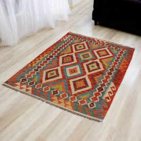   Tapis Kilim ethnique Chobi 105x163 Tapis Kilim tissé à la main