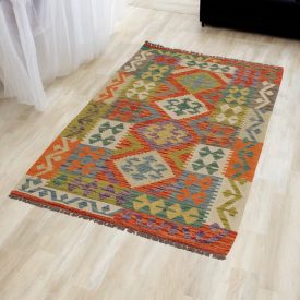 Kilim afghan Chobi 97x159 tapis Kelim tissé à la main