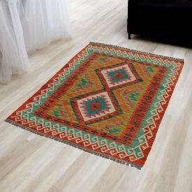 Tapis Kilim tissé main 62x87 Kilim laine Maimana