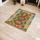 Tapis Kilim tissé main 62x87 Kilim laine Maimana