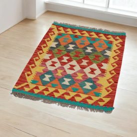 Tapis Kilim en laine Chobi 60x92 Kilim afghan tissé main