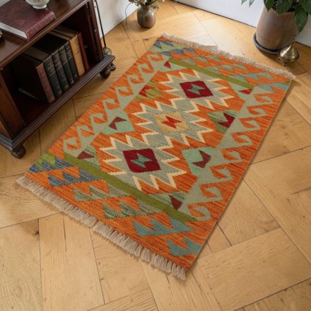 Tapis Kilim ethnique Chobi 59x89 Kilim authentique tissé à la main