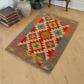 Tapis Kilim en laine 61x90 Kilim afghan en laine