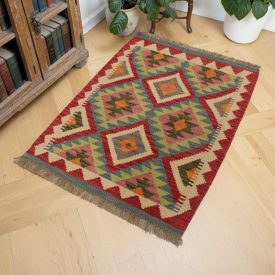 Tapis Kilim tissé main Chobi 62x101 Kilim afghan en laine