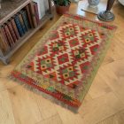 Tapis Kilim afghan Chobi 60x91 Kilim afghan tissé à la main