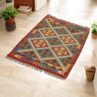 Tapis Kilim tissé main Chobi 62x101 Kilim afghan en laine