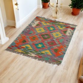 Tapis Kilim en laine Chobi 70x97 Kilim afghan tissé main