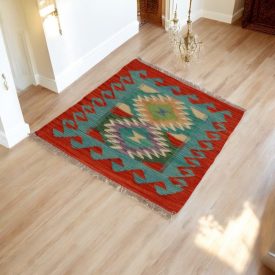 Tapis Kilim tissé main 65x93 Kilim laine Maimana