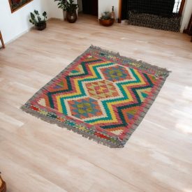 Tapis Kilim en laine Chobi 70x97 Kilim afghan tissé main