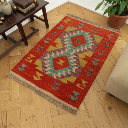 Tapis Kilim en laine 59x89 Kilim ethnique tissé à la main