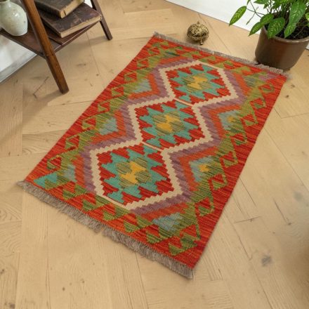 Kilim tissé à la main 62x96 Kilim authentique en laine