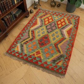 Tapis Kilim Chobi 61x91 Kilim afghan tissé à la main