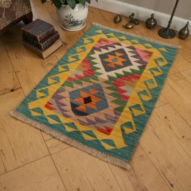 Tapis Kilim authentique 60x92 Kilim afghan tissé à la main