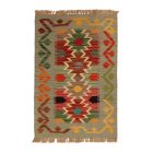 Tapis Kilim afghan Chobi 59x90 Kilim en laine tissé à la main