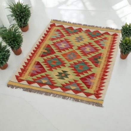 Tapis Kilim tissé main Chobi 64x89 Kilim afghan en laine