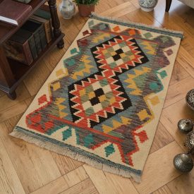 Tapis Kilim afghan Chobi 63x81 Kilim afghan authentique