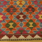 Tapis Kilim ethnique Chobi 63x90 Kilim en laine tissé à la main