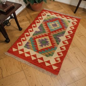 Tapis Kilim en laine 60x88 Kilim tissé à la main