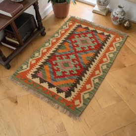 Tapis Kilim Chobi 61x92 Kilim ethnique tissé à la main