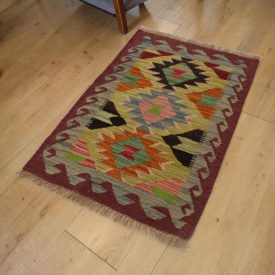 Tapis Kilim afghan Chobi 63x92 Kilim afghan tissé à la main
