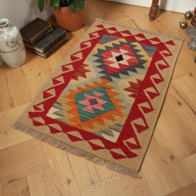 Kilim tissé à la main 61x89 Kilim afghan en laine