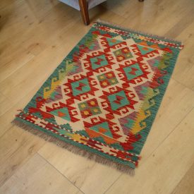 Tapis Kilim Chobi 63x88 Kilim ethnique tissé à la main