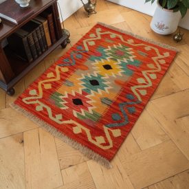 Tapis Kilim authentique 64x92 Kilim afghan en laine