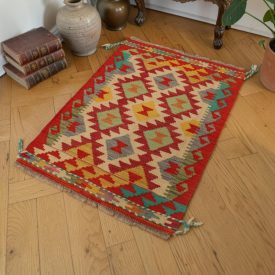 Tapis Kilim afghan Chobi 61x96 Kilim tissé à la main