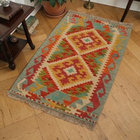 Tapis Kilim en laine 63x94 Kilim afghan en laine