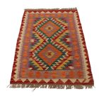 Tapis Kilim en laine 57x87 Kilim ethnique tissé à la main