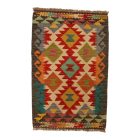 Tapis Kilim ethnique Chobi 62x87 Kilim en laine tissé à la main