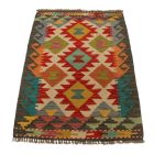 Tapis Kilim ethnique Chobi 62x87 Kilim en laine tissé à la main