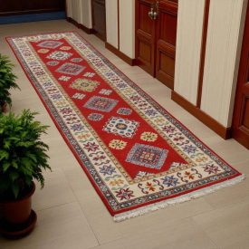 Tapis de couloir Kazak 81x294 tapis oriental pour couloir