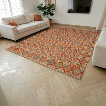 Extra grand tapis Kilim 404x814 Kilim laine afghane tissé main