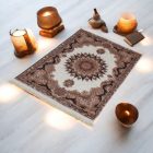 Tapis en soie fait machine ROYAL 70x110 tapis turc mince