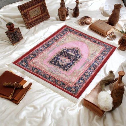 Tapis de prière OTTOMAN 70x110 tapis en soie fait machine