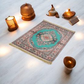   Tapis en soie fait machine SILKEN 70x110 Tapis turc en acrylique