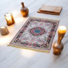 Tapis en soie fait machine SILKEN 70x110 Tapis turc en acrylique