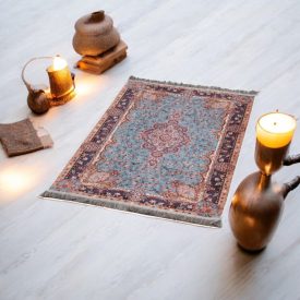   Tapis en soie fait machine SILKEN 70x110 Tapis turc en acrylique