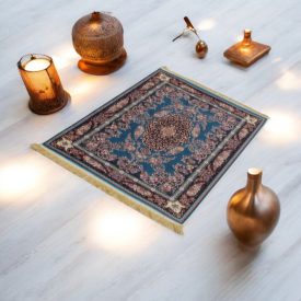   Tapis en soie fait machine SILKEN 70x110 Tapis turc en acrylique