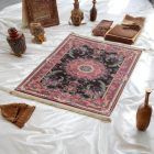 Tapis en soie fait machine SILKEN 70x110 Tapis turc en acrylique