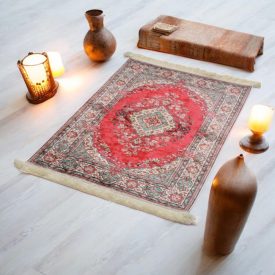   Tapis en soie fait machine SILKEN 70x110 Tapis turc en acrylique